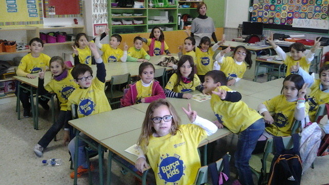 Beneficiarios de 'Barçakids en Calpe (País Valenciano). Beneficiarios de 'Barçakids en Calpe (País Valenciano).