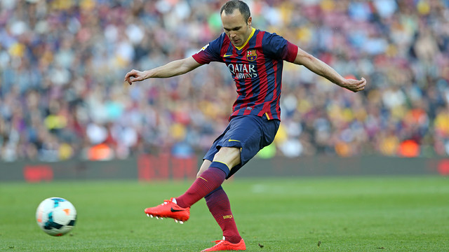 Andrés Iniesta reckons he's hit top form at the right time. PHOTO: MIGUEL RUIZ - FCB