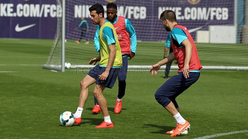 Foto de l'entrenament d'aquest dijous