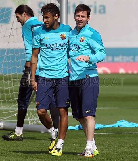 Foto de l'entrenament d'aquest dijous
