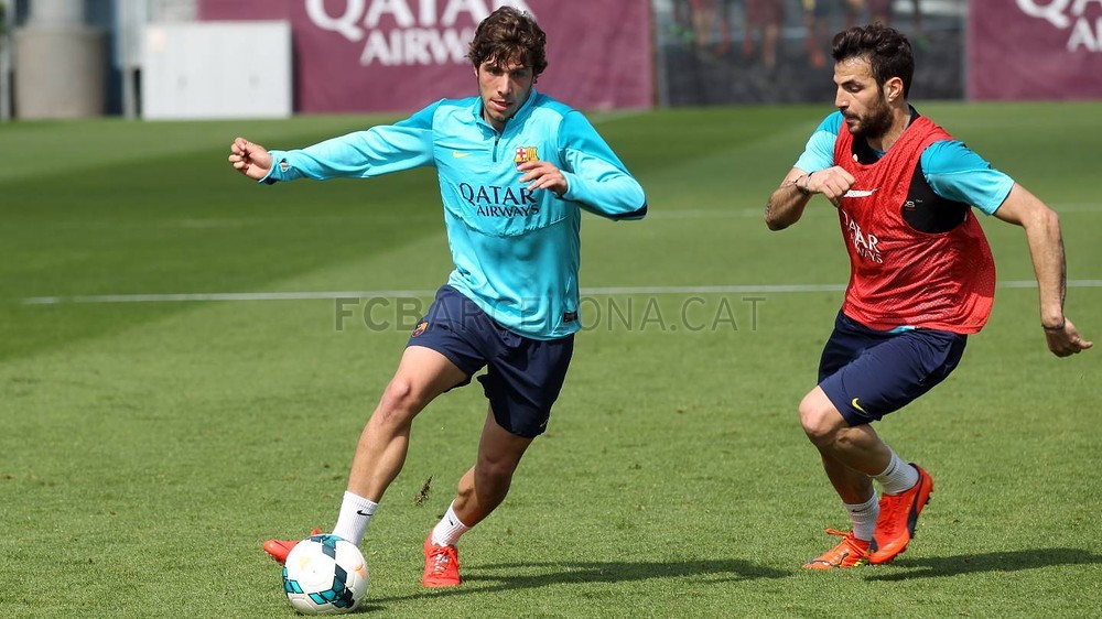 Foto de l'entrenament d'aquest dijous