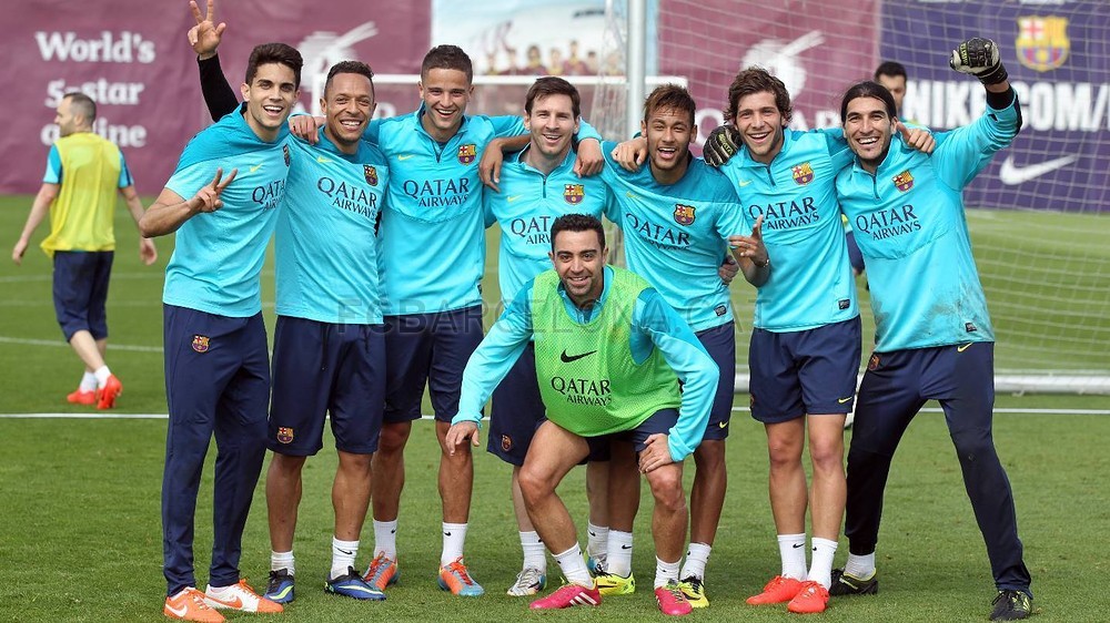 Foto de l'entrenament d'aquest dijous