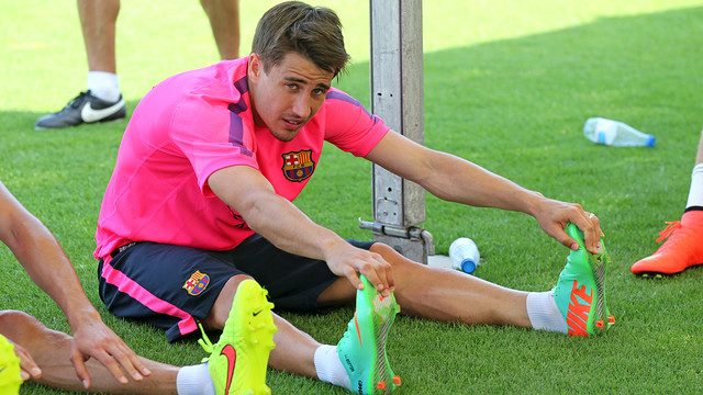 Bojan, en un entrenamiento reciente.