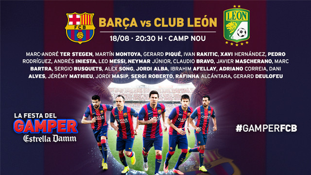 Come to the Gamper Trophy 2014 at the Camp Nou Come to the Gamper Trophy 2014 at the Camp Nou