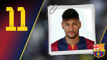 Neymar Jr. Potret Neymar da Silva Santos Júnior. Nomor punggung 11