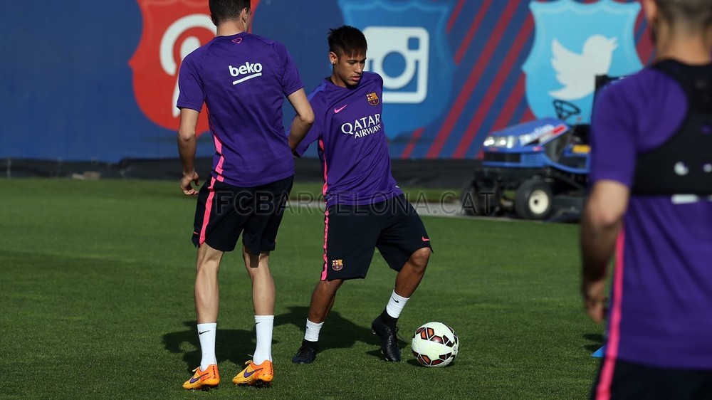 گزارش تصویری ؛ تمرین بارسلونا 2015/4/16
