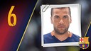 Daniel Alves da Silva Portrait Daniel Alves da Silva. Number 6