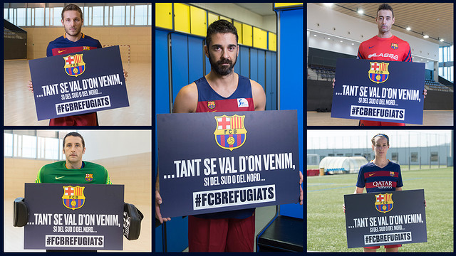 Los capitanes de cada uno de los equipos con la imagen gráfica del proyecto. Los capitanes de cada uno de los equipos con la imagen gráfica del proyecto.