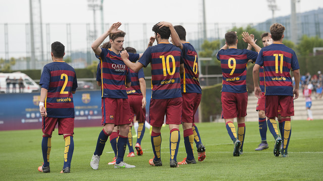 That's 19 points from nine games for the U19 side / VICTOR SALGADO - FCB