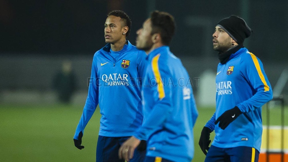 گزارش تصویری: نیمار در تمرینات بارسلونا 12/27/2015