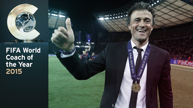 Luis Enrique coach of the year