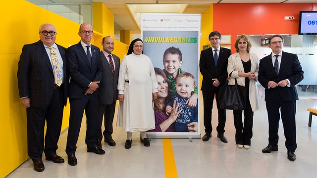 Los representantes institucionales durante la presentación en Viladecans / GERMÁN PARGA - FCB Los representantes institucionales durante la presentación en Viladecans / GERMÁN PARGA - FCB