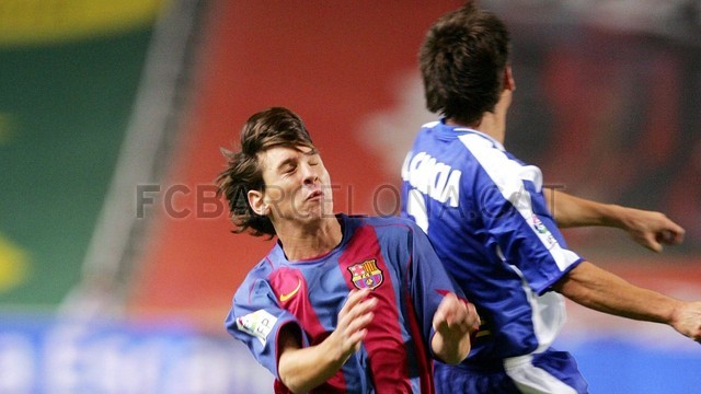 El debut de Messi 