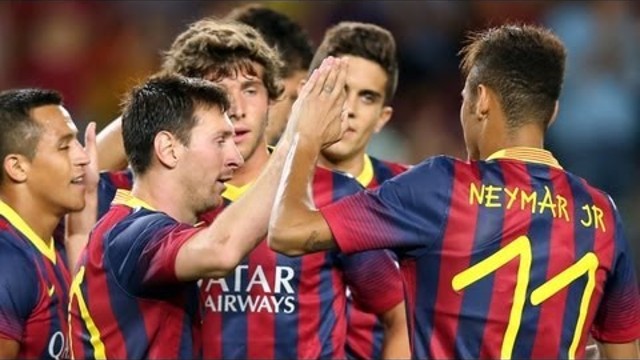Highlights of the 8-0 win over Santos | FC Barcelona