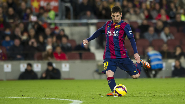 诺坎普的梅西势不可挡 连续9场共揽14球